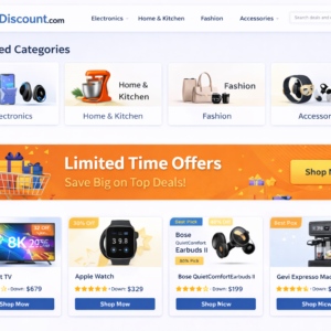 Home Ohdiscount website image screenshot