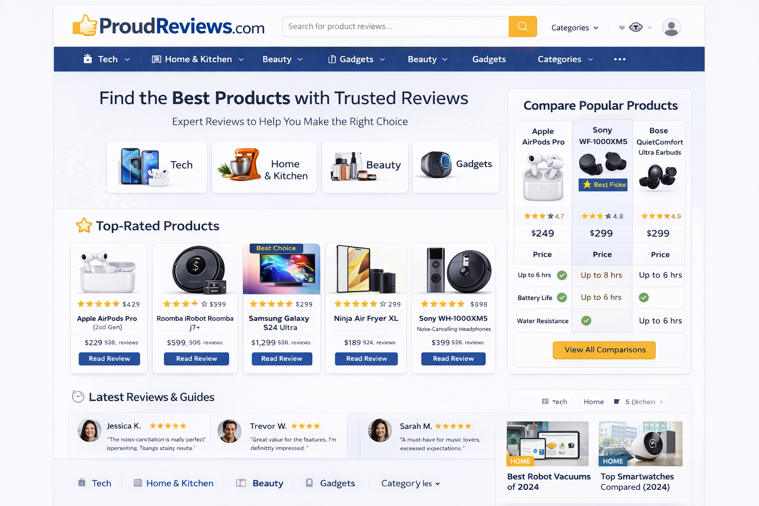 proudreviews.com website screenshot image