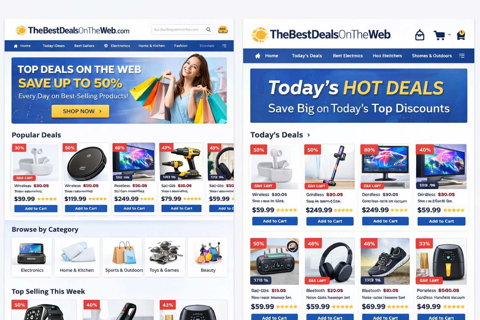 thebestdealsontheweb.com e commerce affiliate store 28 years old